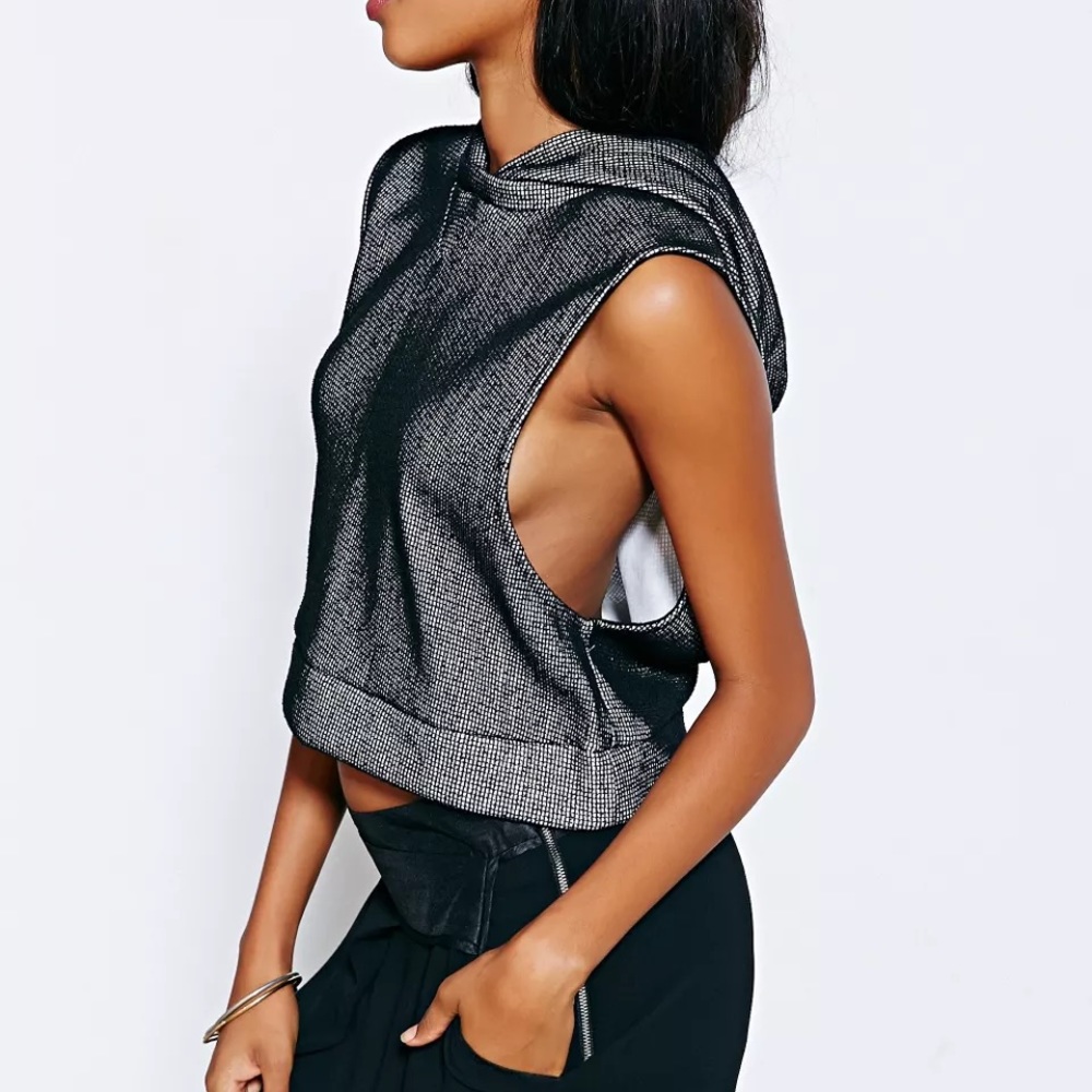 Silence + Noise boxy hooded tank top
